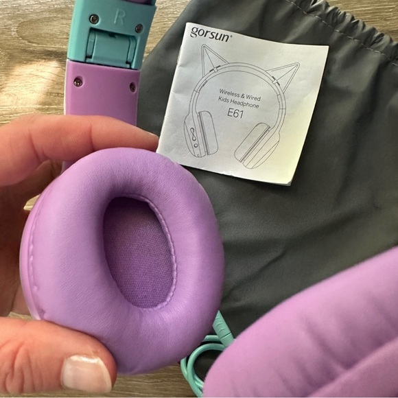 Gorsun Kids Wireless or wired cat ear headphones - Picture 3 of 10